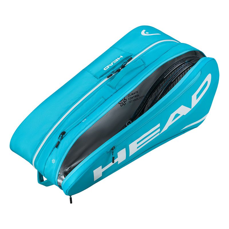 Head Tour L Tennis Racquets Bag 9 Pack Blue