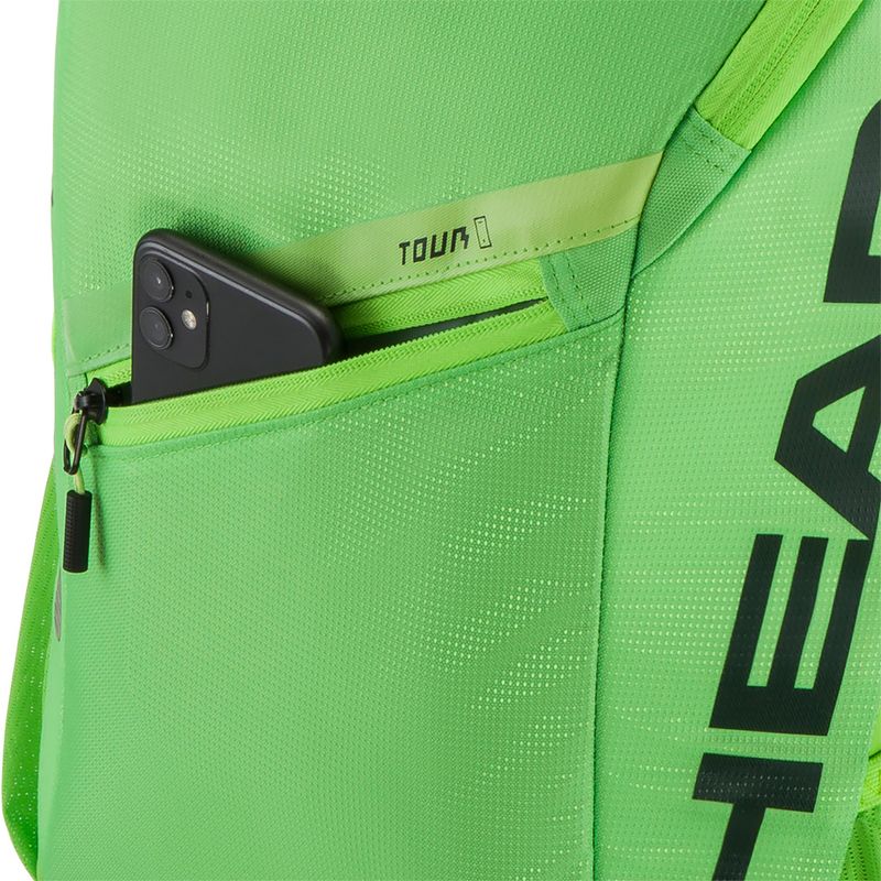 Head Tour Tennis Backpack 25L Bag Sharp Green