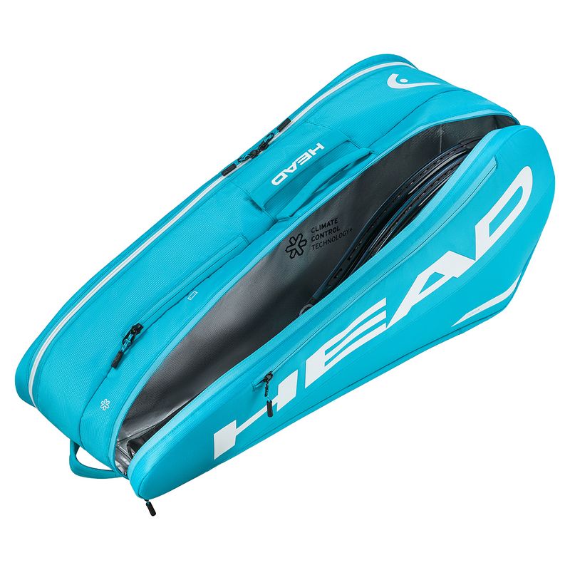 Head Tour M Tennis Racquets Bag 6 Pack Blue