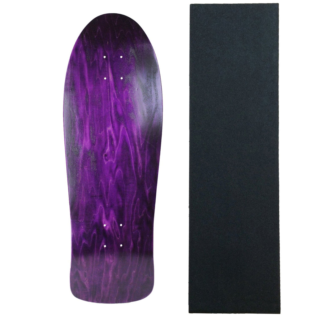 Moose Old School Deck 10" x 30" Stained Purple with Griptape