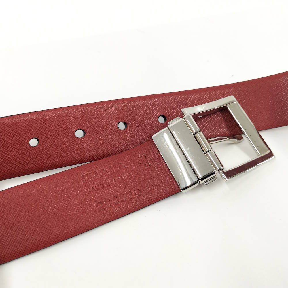 Prada Belt Leather Belts Black