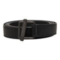 Bottega Veneta Lola Buckle Narrow Belt Black Leather