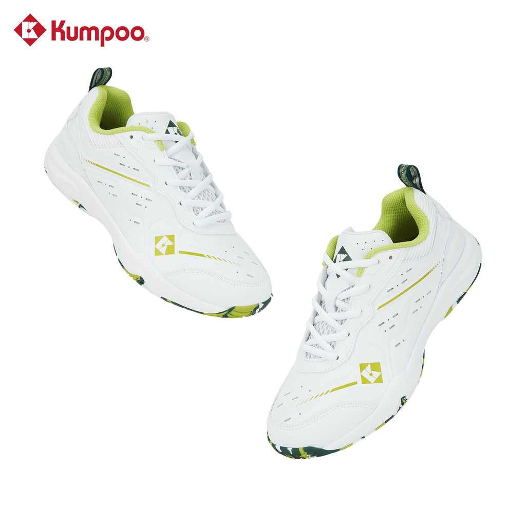 Kumpoo KH-E317 Badminton Shoe (White/Green)