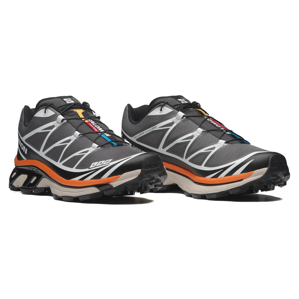 Salomon Men's XT-6 Pewter/Black/Turmeric