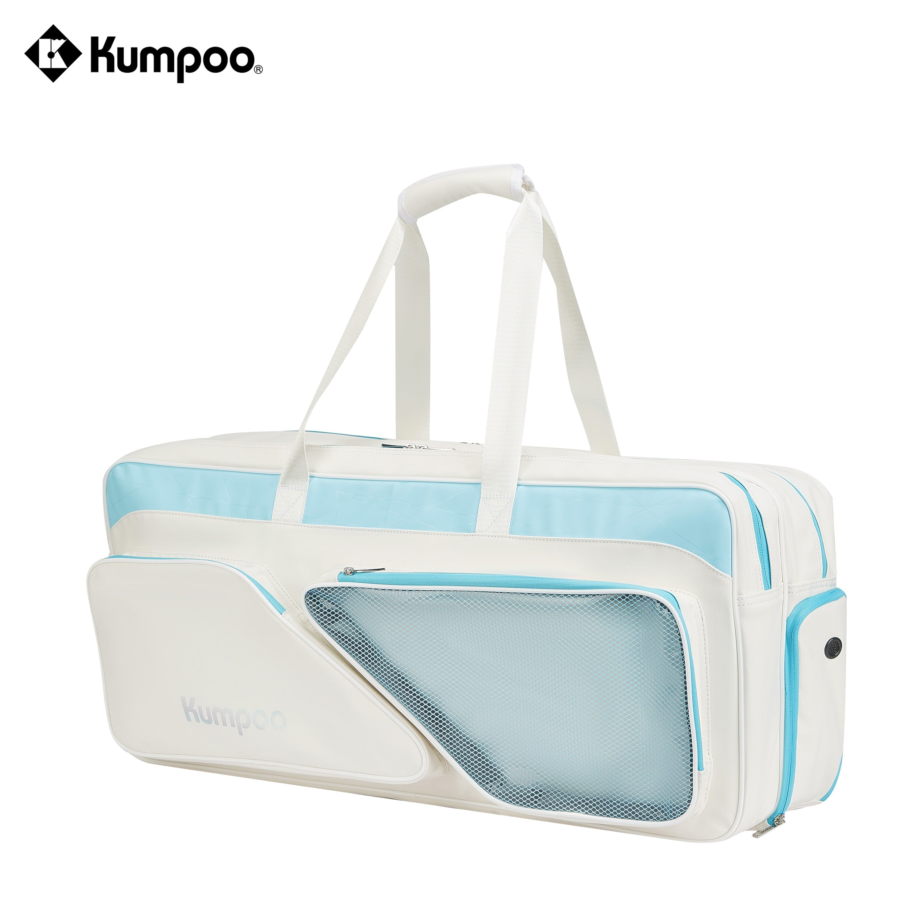 Kumpoo Badminton Bag- KB-561 [9 PK] (White/Blue)