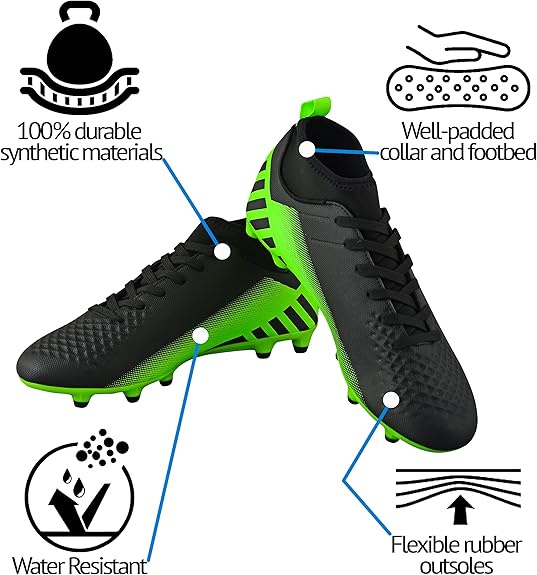 Vizari Youth Santos MC Jr Outdoor Firm Ground Soccer Cleats