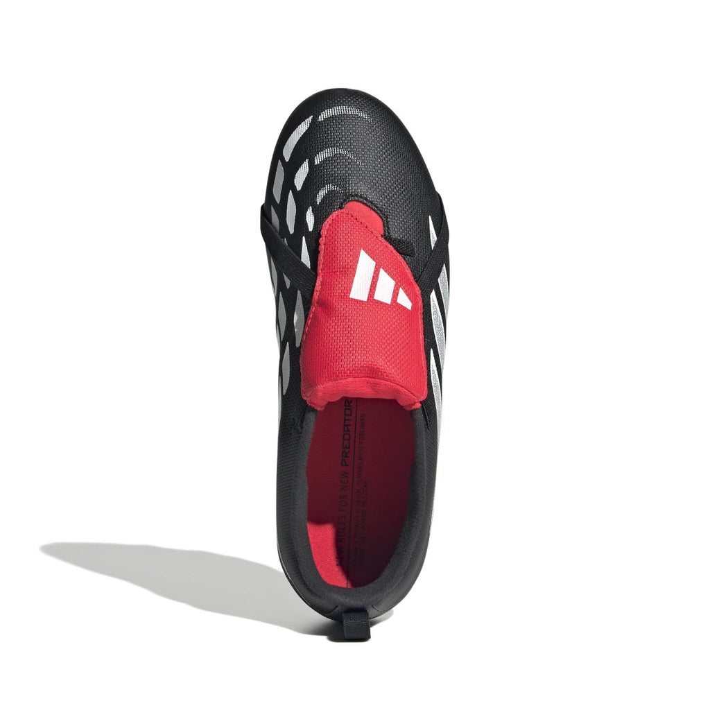 adidas Youth Predator Club Fold-Over Tongue Elastic Laces Firm/Multi Ground Soccer Cleats