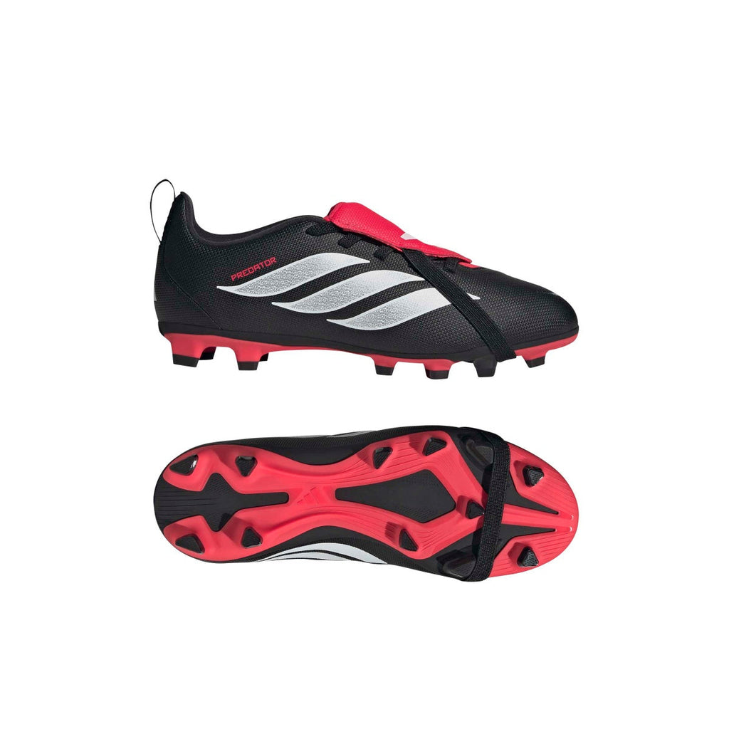adidas Youth Predator Club Fold-Over Tongue Elastic Laces Firm/Multi Ground Soccer Cleats