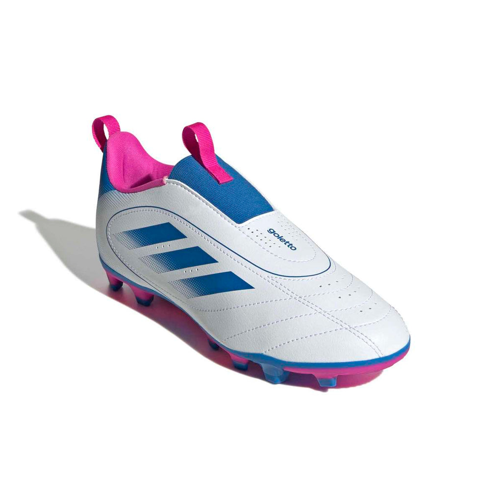 adidas Youth Goletto IX Firm/Multi-Ground Laceless Soccer Cleats