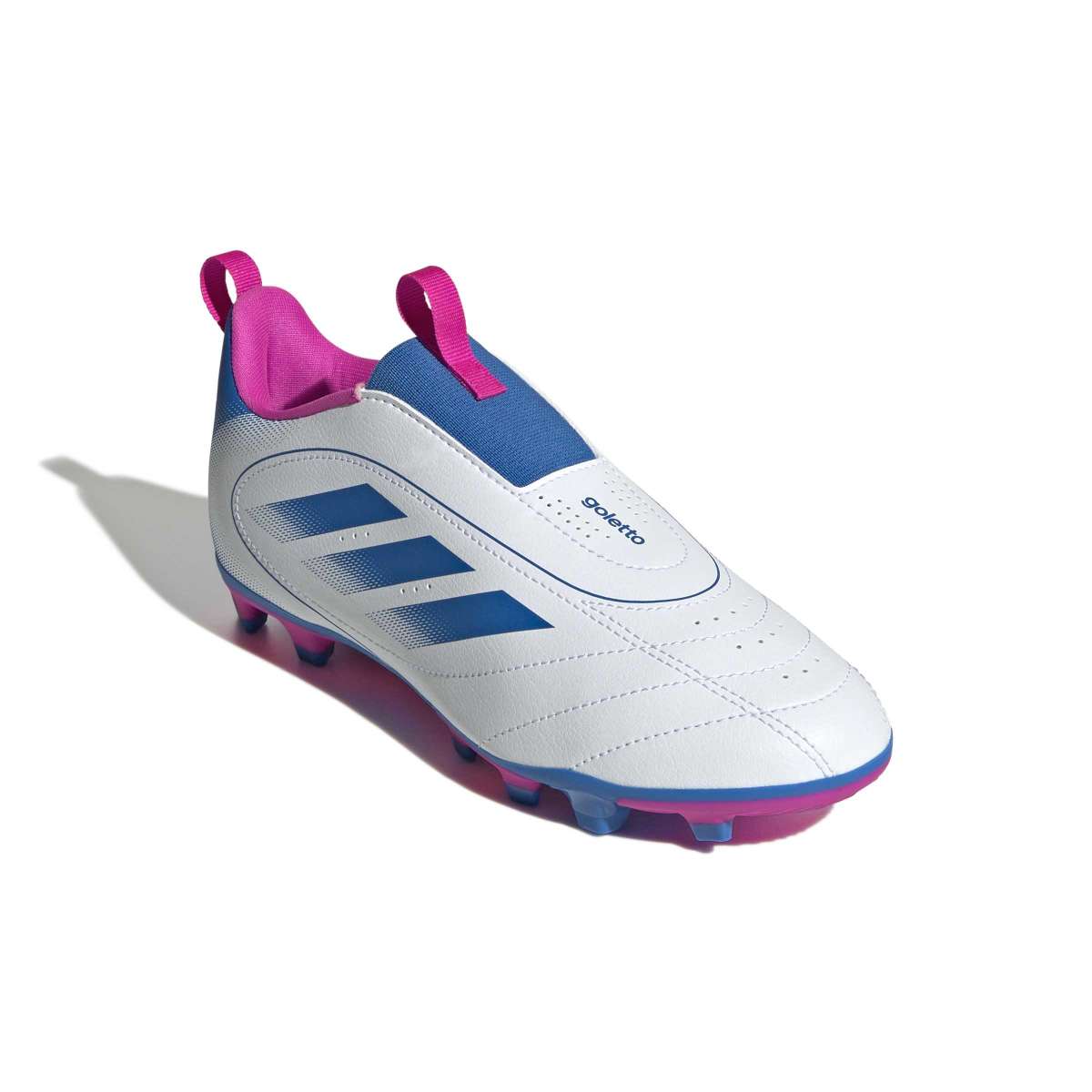adidas Youth Goletto IX Firm/Multi-Ground Laceless Soccer Cleats