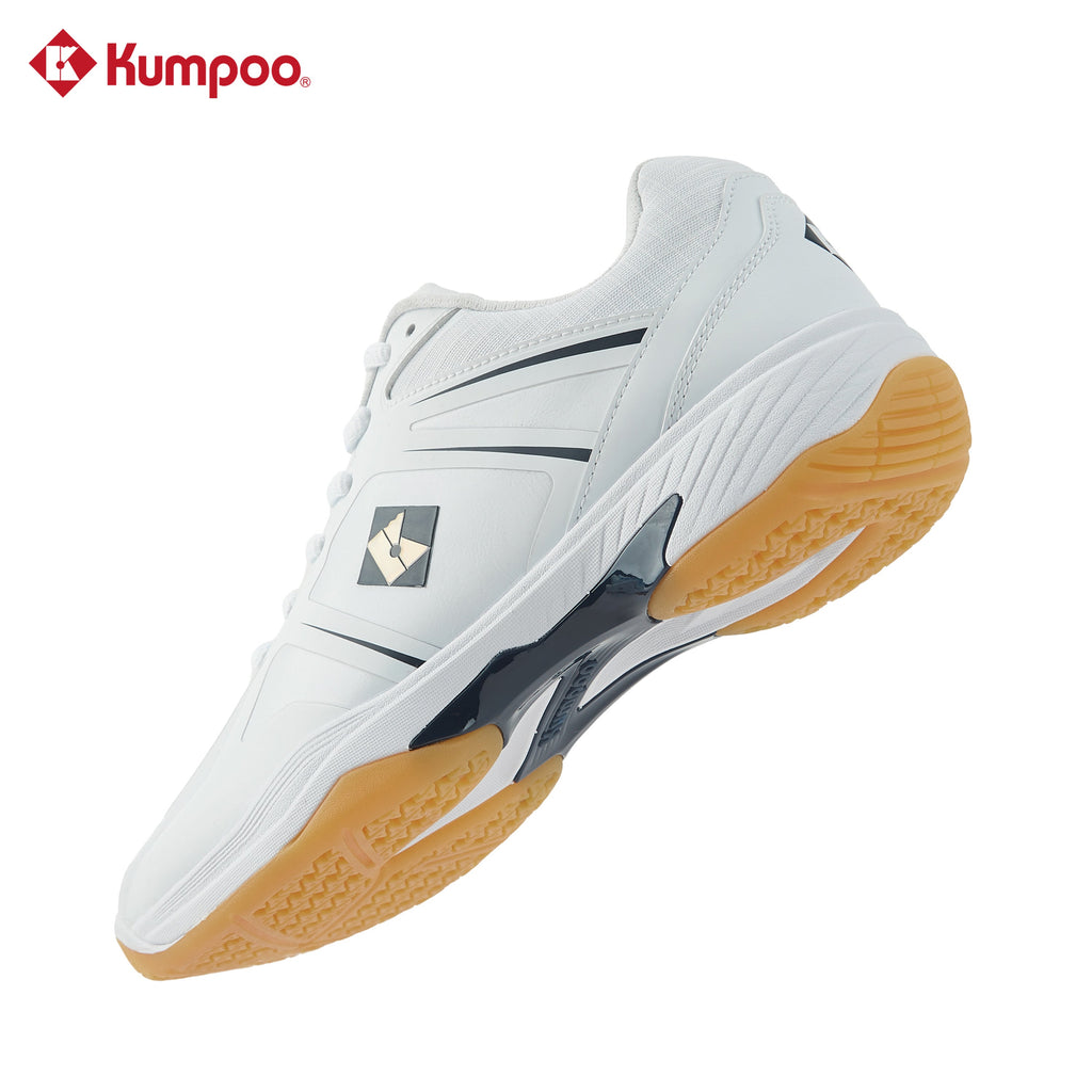 Kumpoo KH-G805 Lite Pro Badminton Shoe(White/Navy Blue)