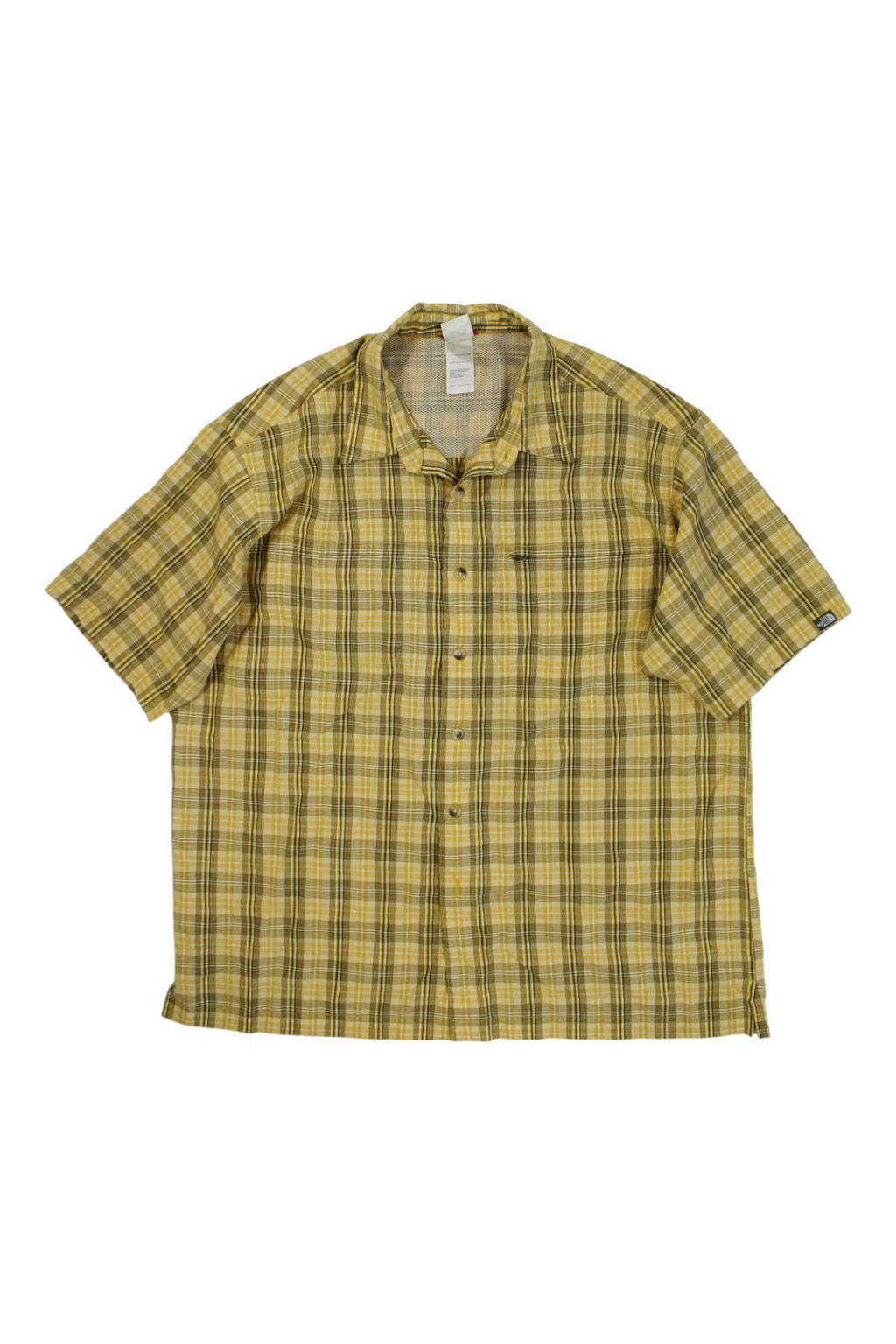 Mens Plaid Short Sleeve Button Up