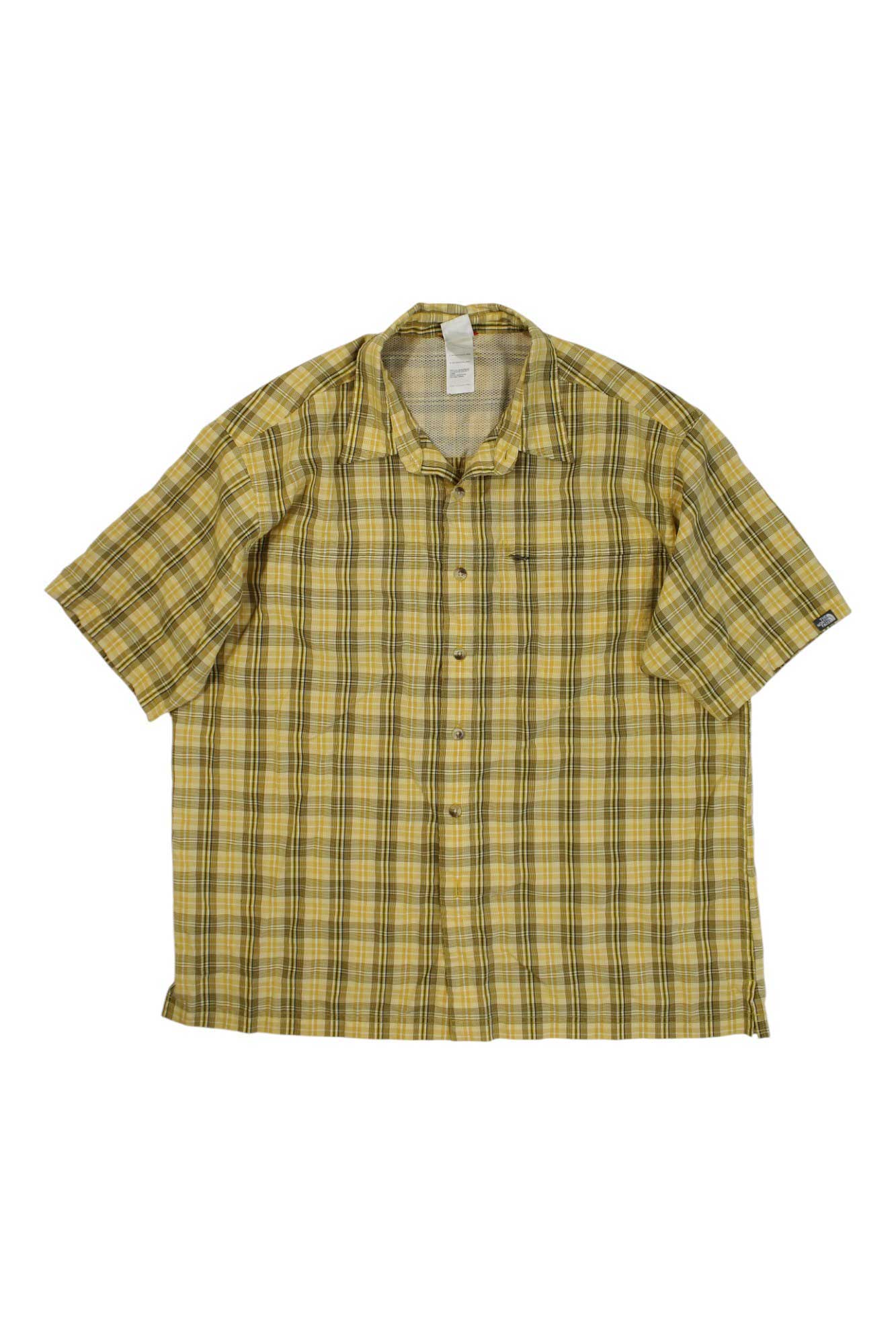 Mens Plaid Short Sleeve Button Up