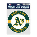 Oakland Athletics Multi-Use Fan Decal 3.75" x 5"