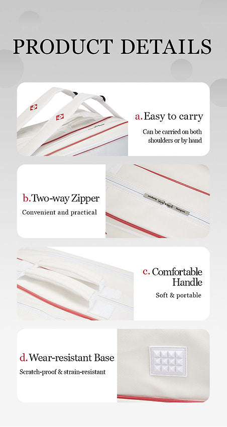 Kumpoo Badminton Bag- KB-591 [9 PK] (White/Red)