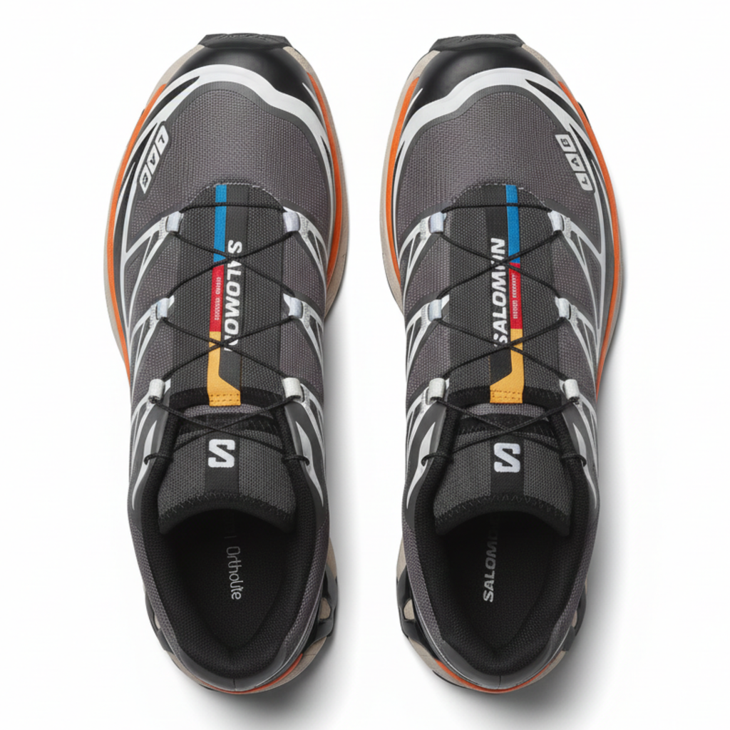 Salomon Men's XT-6 Pewter/Black/Turmeric