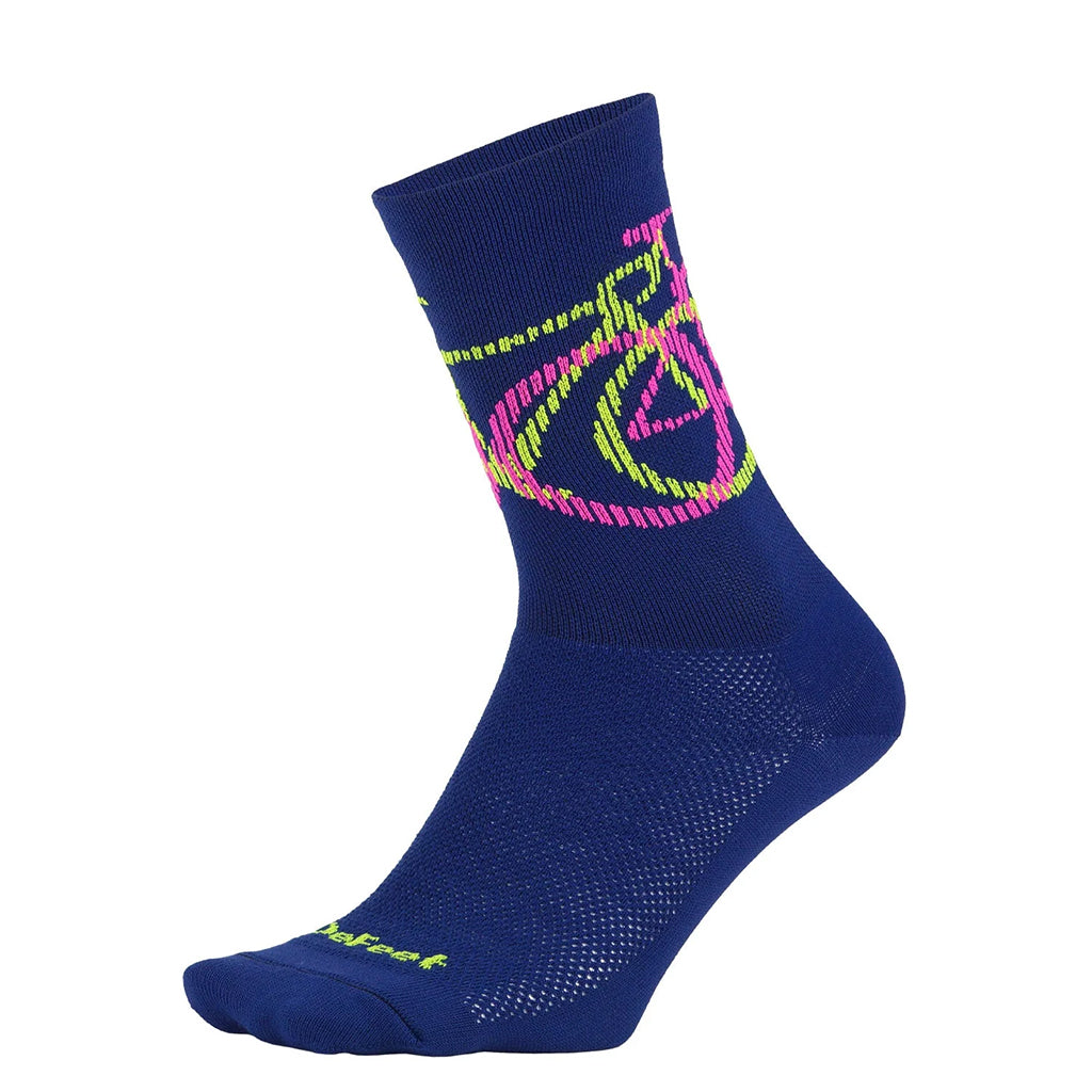 Defeet Aireator 6" Crew Blinds Socks - Navy
