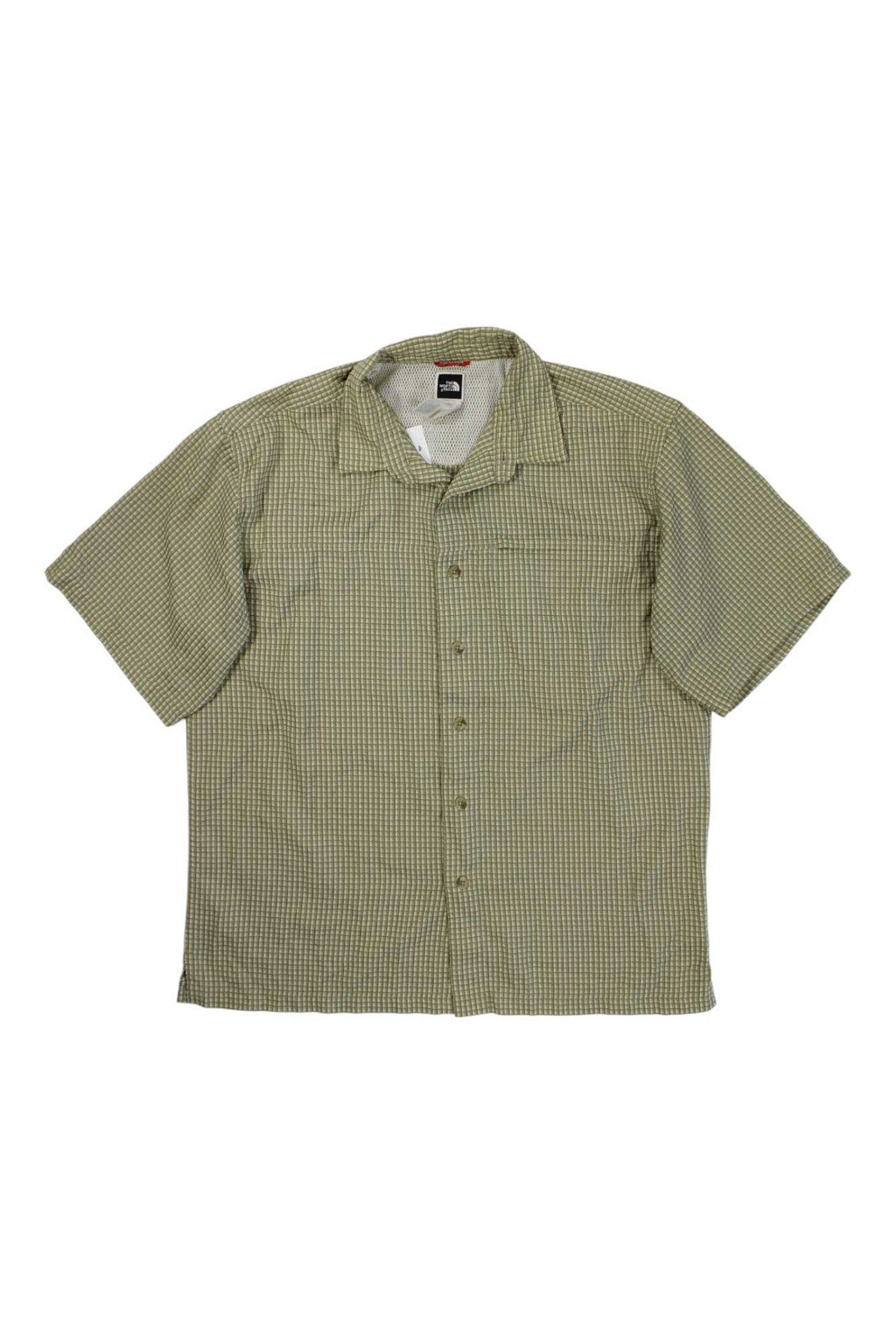 Mens Short Sleeve Button Down Plaid Shirt