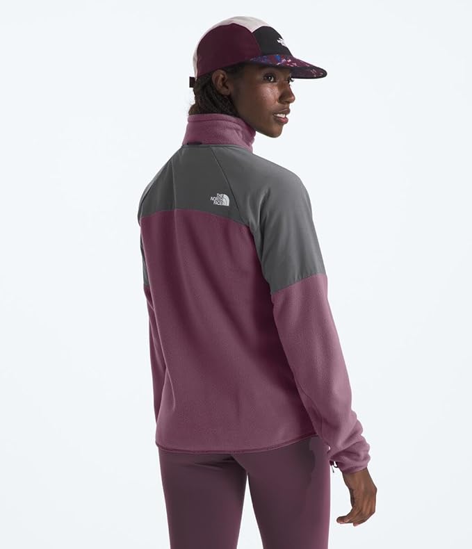 The North Face - Glacier Heavyweight Full Zip Jacket - Women's - Midnight Mauve/Smoked Pearl
