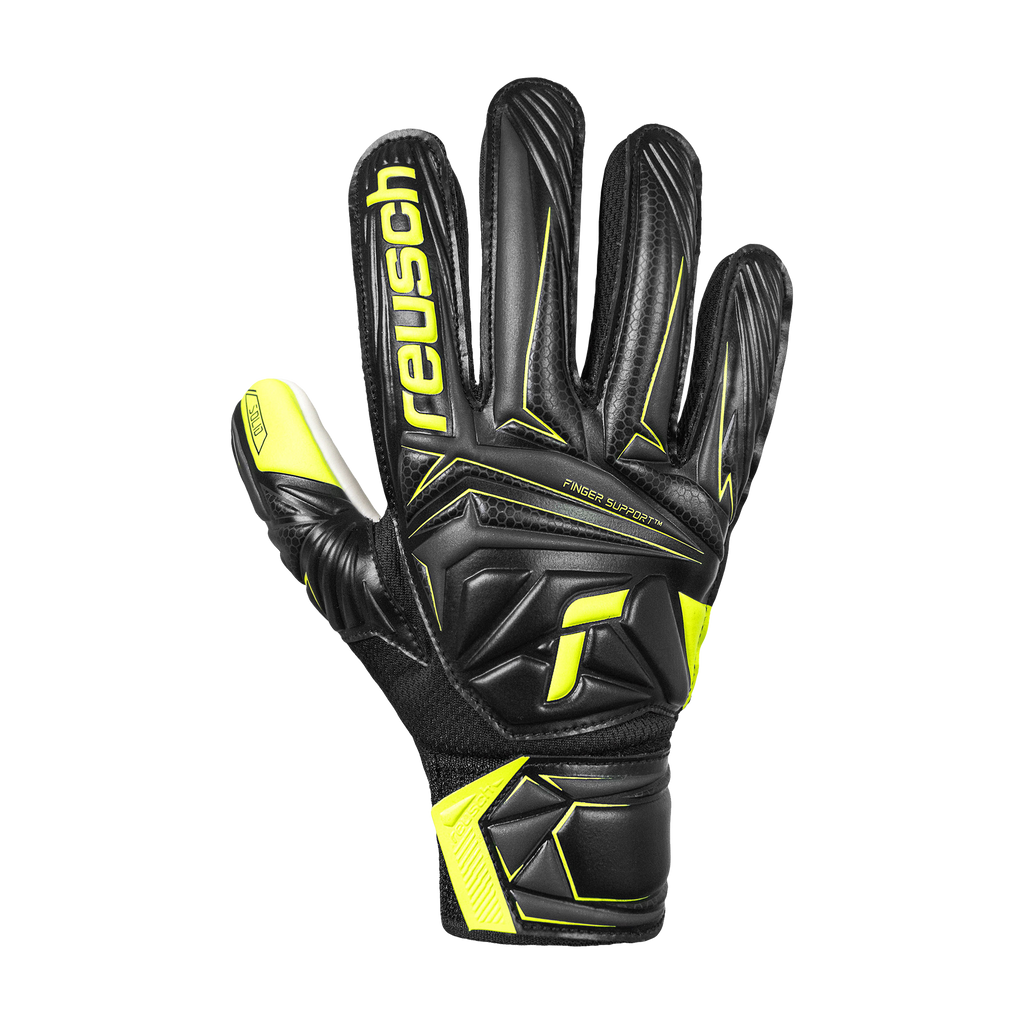 Reusch Attrakt Starter Solid Finger Support Junior Goalkeeper Gloves