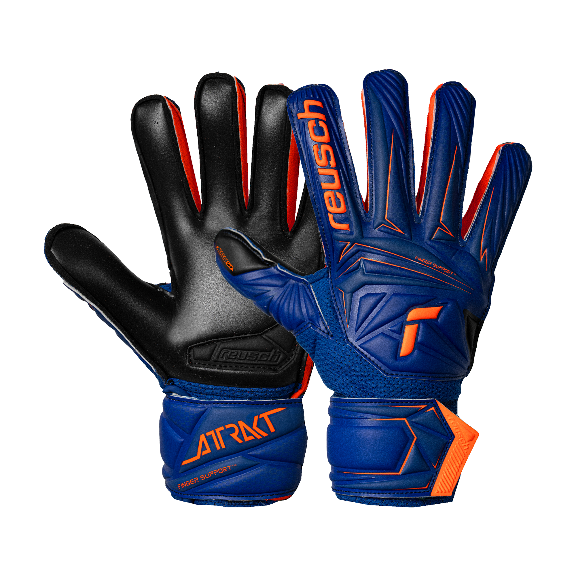 Reusch Attrakt Infinity Finger Support Junior Goalkeeper Gloves