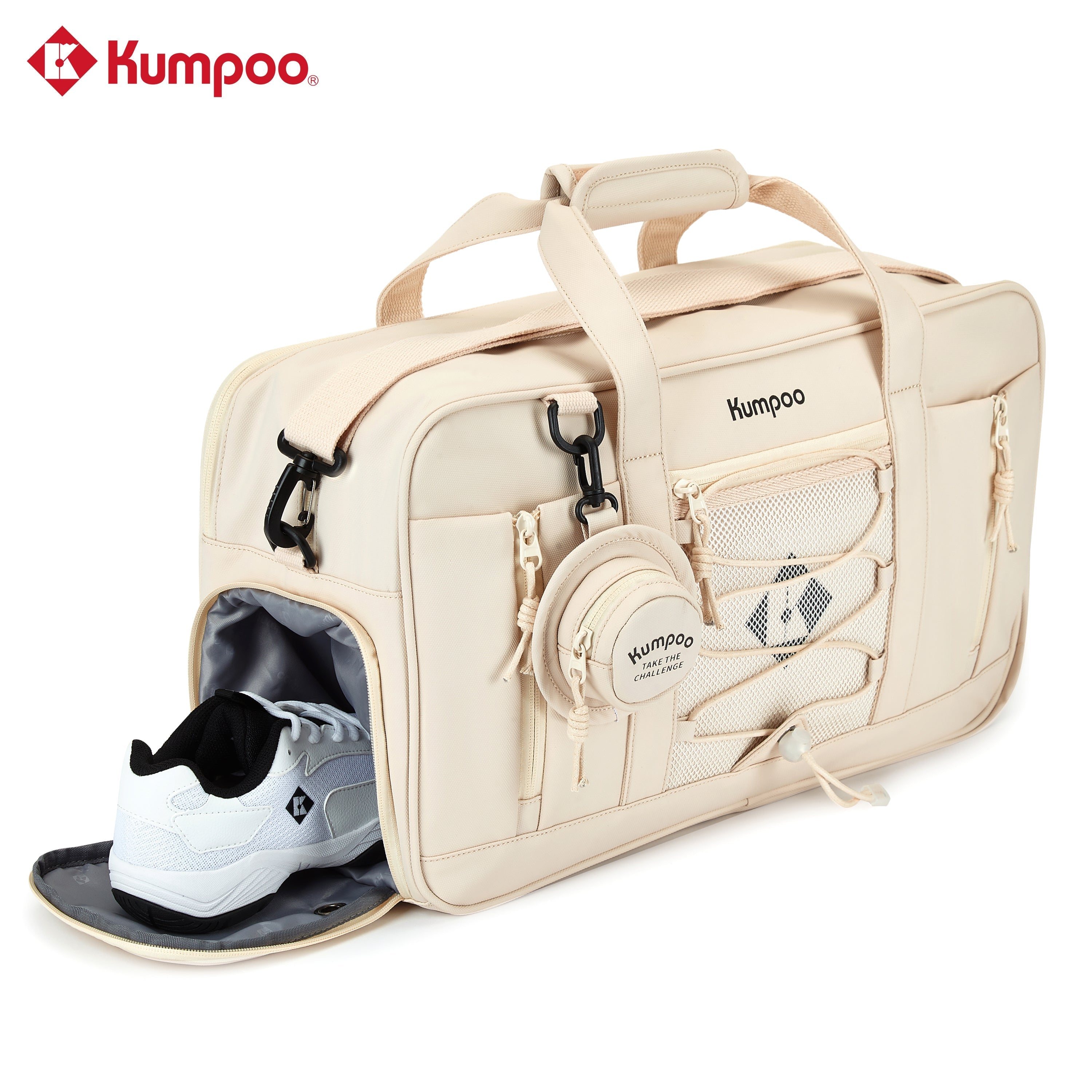 Kumpoo Badminton Bag- KB-531 [6 PK] (Off-White)