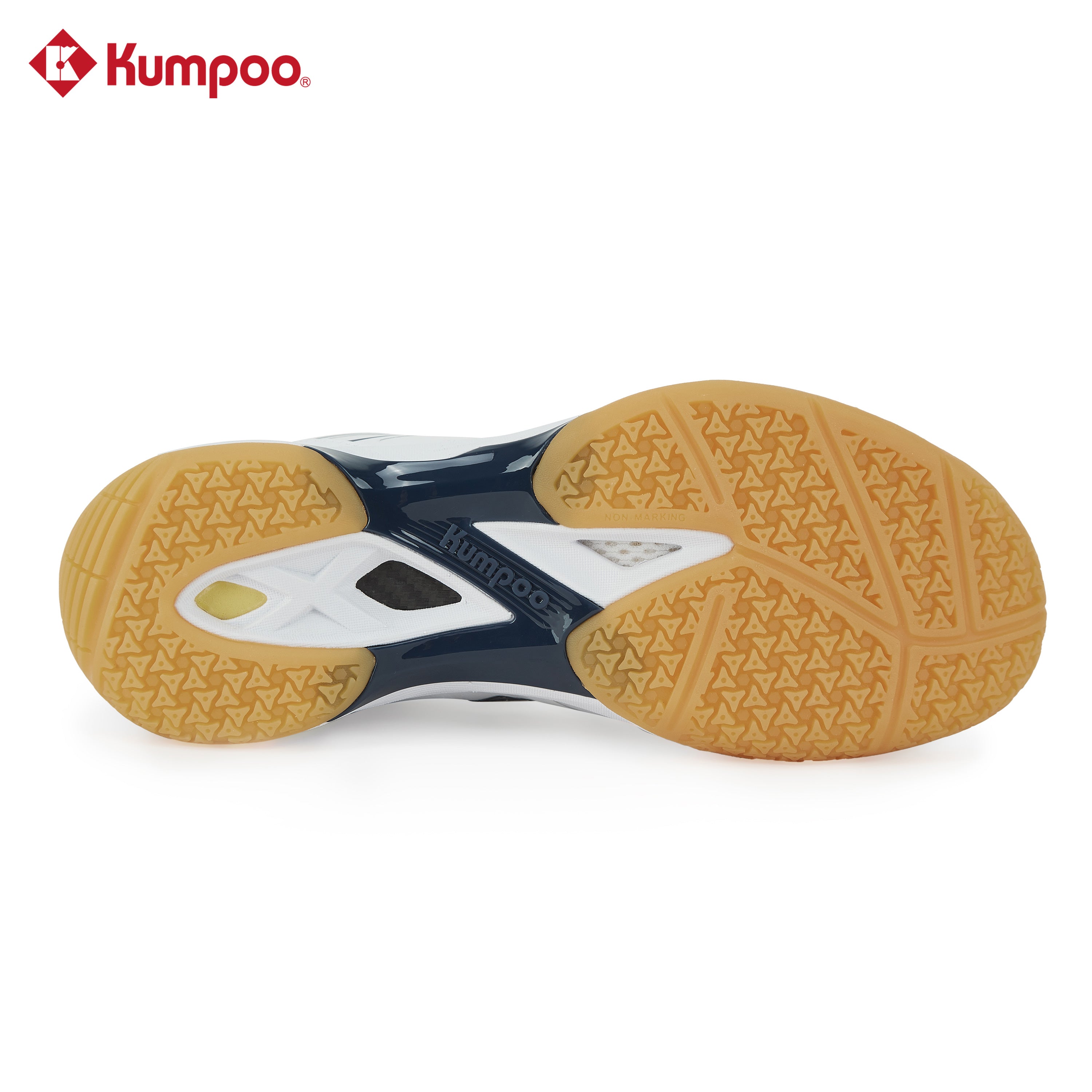 Kumpoo KH-G805 Lite Pro Badminton Shoe(White/Navy Blue)
