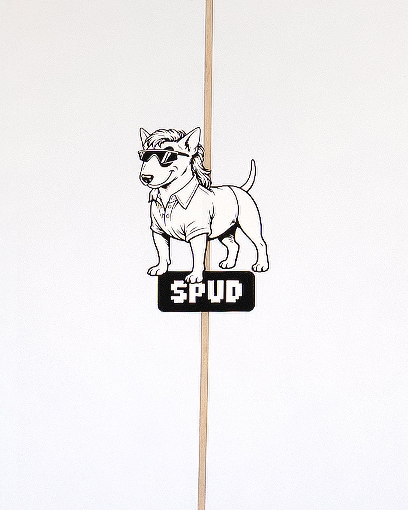 5'8 Spud - White/Red