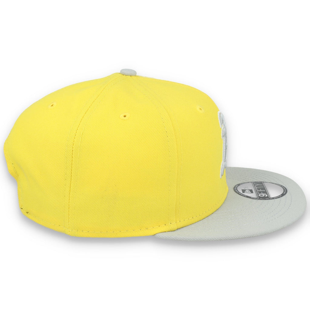 New Era Oakland Athletics  2-Tone Color Pack 9FIFTY Snapback Hat- Yellow/Grey