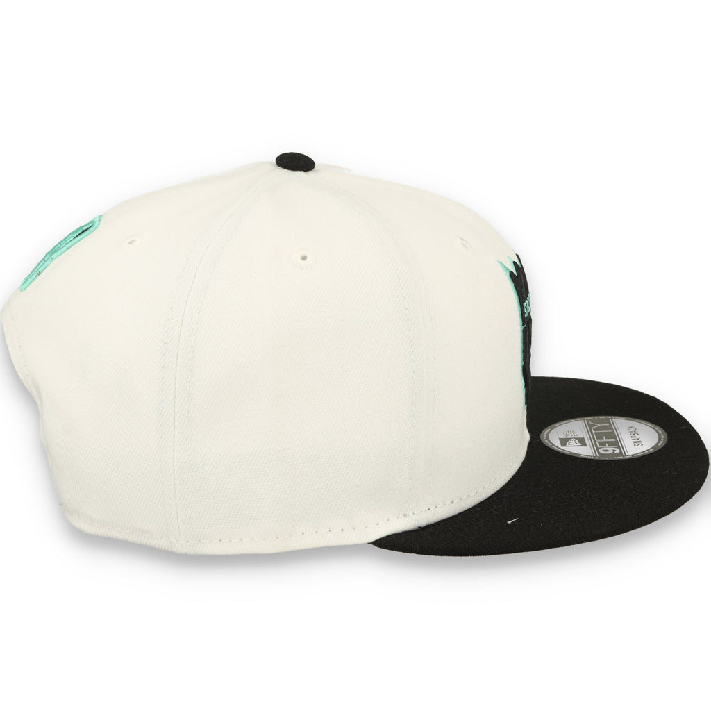 New Era Sacramento Kings 2-Tone Color Pack 9FIFTY Snapback Hat -White/Black/Teal