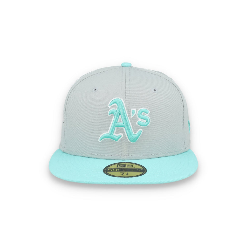 New Era Oakland Athletics 2-Tone Color Pack 59FIFTY Fitted Hat-Gray/Turquoise