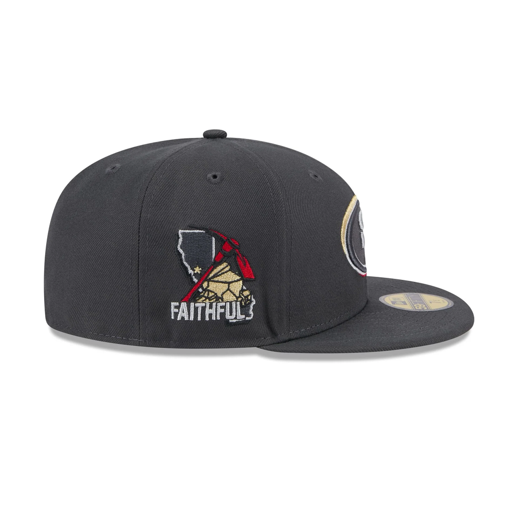 New Era San Francisco 49ers 2024 NFL DRAFT On Stage 59FIFTY Fitted Hat-Grey