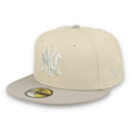 New Era New York Yankees TWO-TONE COLOR PACK 59FIFTY Fitted hat-Khaki/Grey