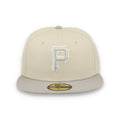 New Era Pittsburg Pirates TWO-TONE COLOR PACK 59FIFTY Fitted hat-Khaki/Gray