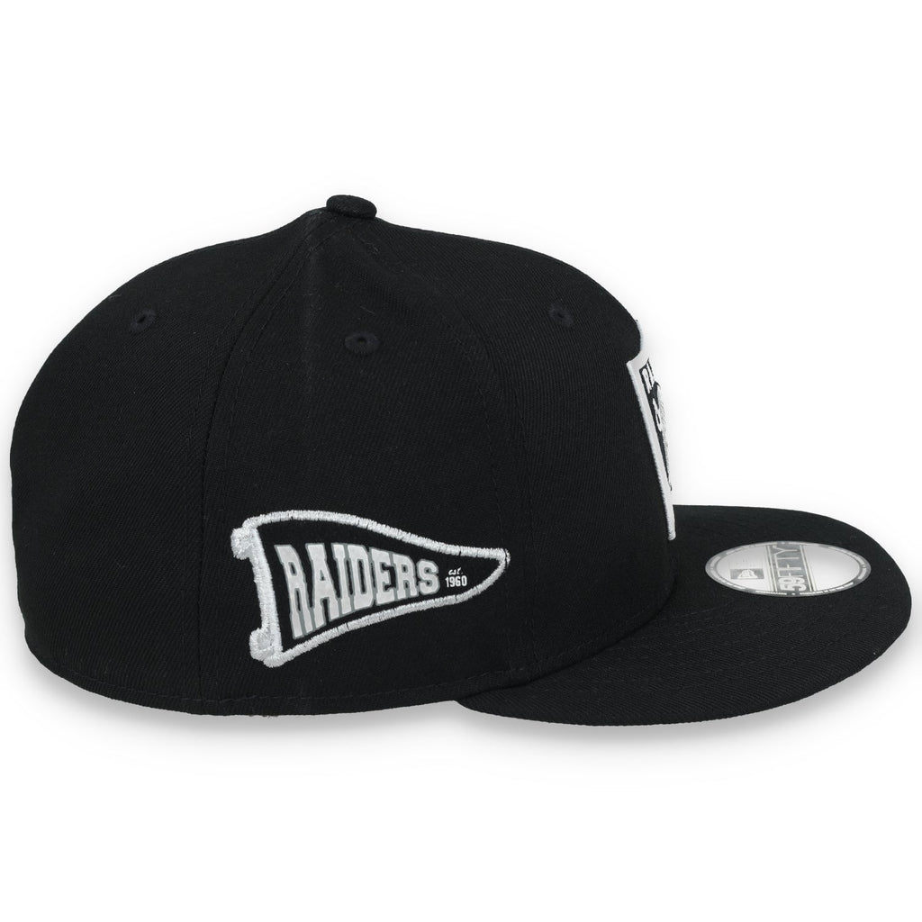 New Era Las Vegas Raiders Pennant Side Patch 59FIFTY Fitted Hat