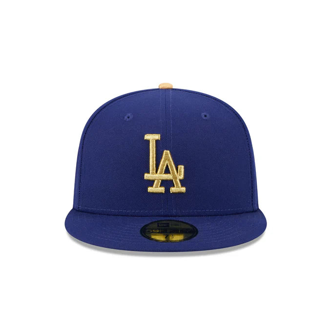 New Era Los Angeles Dodgers 2024 World Series Champions 59FIFTY Fitted Hat-Royal/Gold