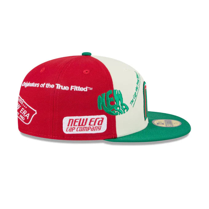 New Era Mexico Anniversary Logos 59FIFTY Fitted Hat-White/Green
