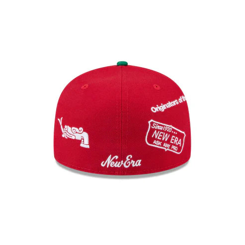 New Era Mexico Anniversary Logos 59FIFTY Fitted Hat-White/Green