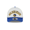 New Era Golden State Warriors Chrome Arch M-Crown 9FORTY Adjustable Snapback Hat