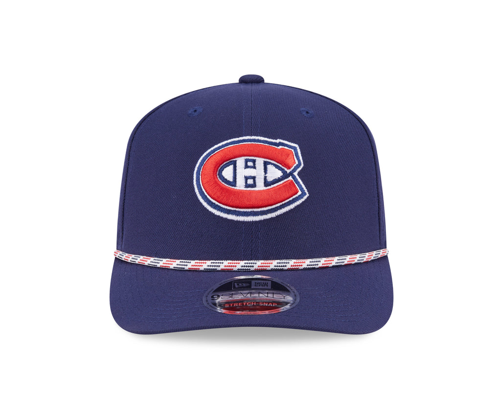 Montreal Canadiens NHL New Era Men's Navy 9Seventy Multi-Rope Stretch Snapback Hat