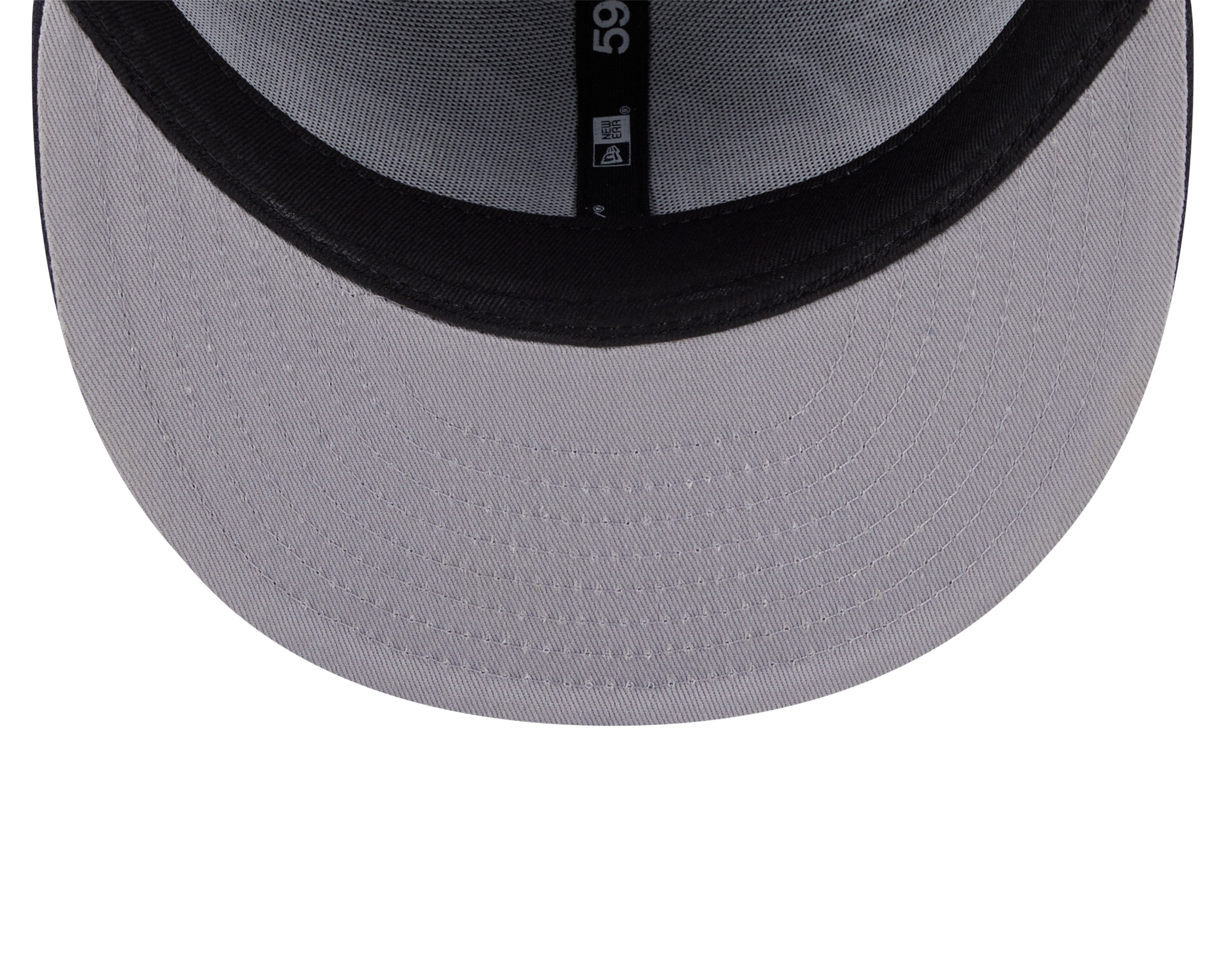 New York Yankees MLB New Era Men's Dark Navy 59Fifty Overlap Scipt Fitted Hat