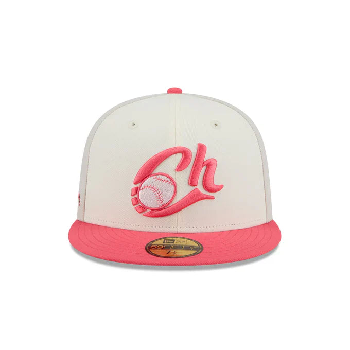 New Era Charros De Jalisco Alternative 3-Tone 59FIFTY Fitted Hat-Pink