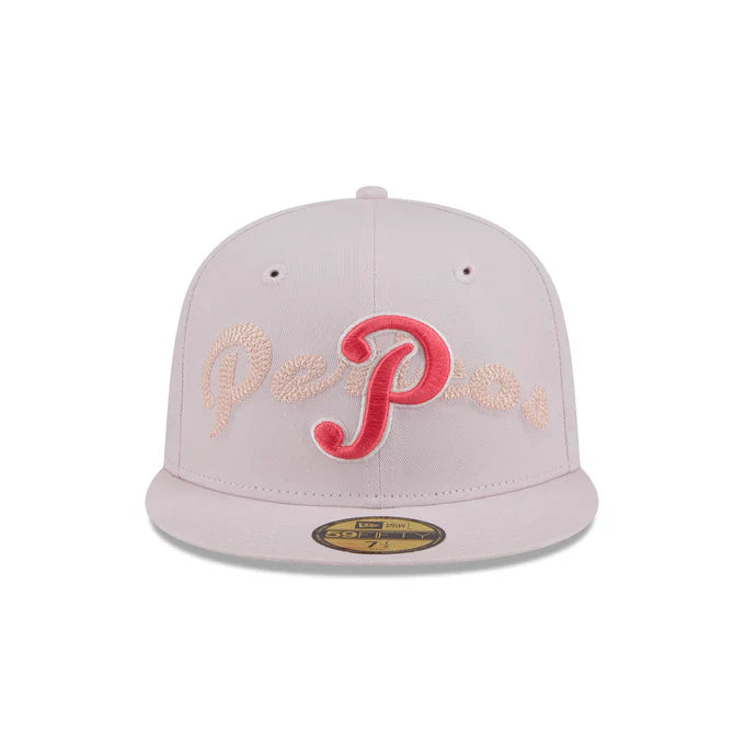 New Era Pericos De Puebla Wordmark 59FIFTY Fitted Hat-Pink