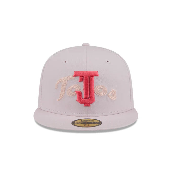New Era Toros De Tijuana Stacked Wordmark 59FIFTY Fitted Hat-Pink