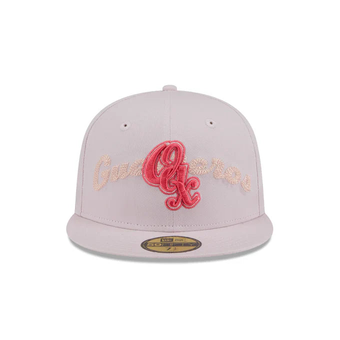 New Era Guerreros De Oaxaca Stacked  Wordmark 59FIFTY Fitted Hat-Pink