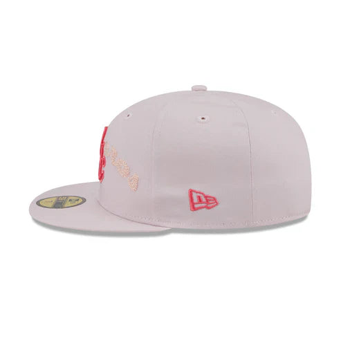 New Era Guerreros De Oaxaca Stacked  Wordmark 59FIFTY Fitted Hat-Pink