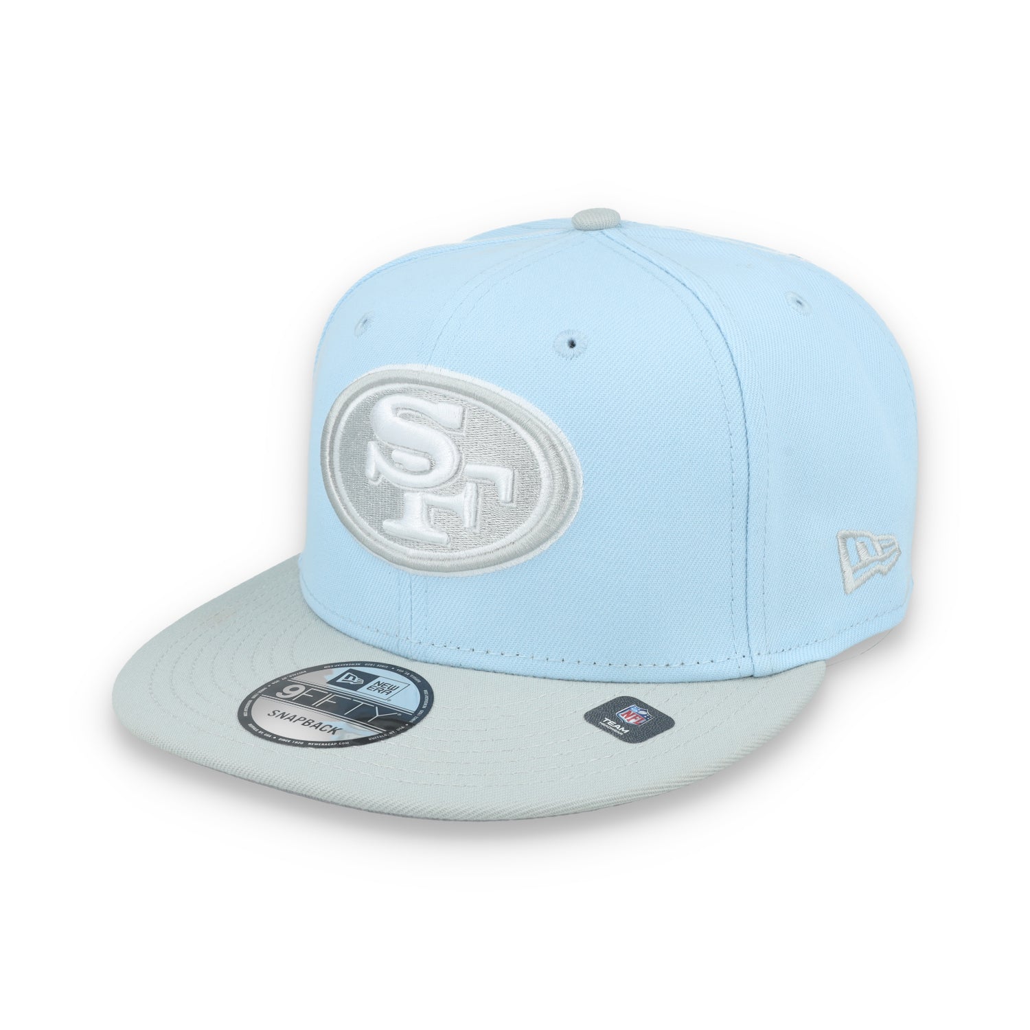 New Era San Francisco 49ers  2-Tone Color Pack 9FIFTY Snapback Hat -Light Blue/Gray