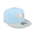 New Era San Francisco 49ers  2-Tone Color Pack 9FIFTY Snapback Hat -Light Blue/Gray