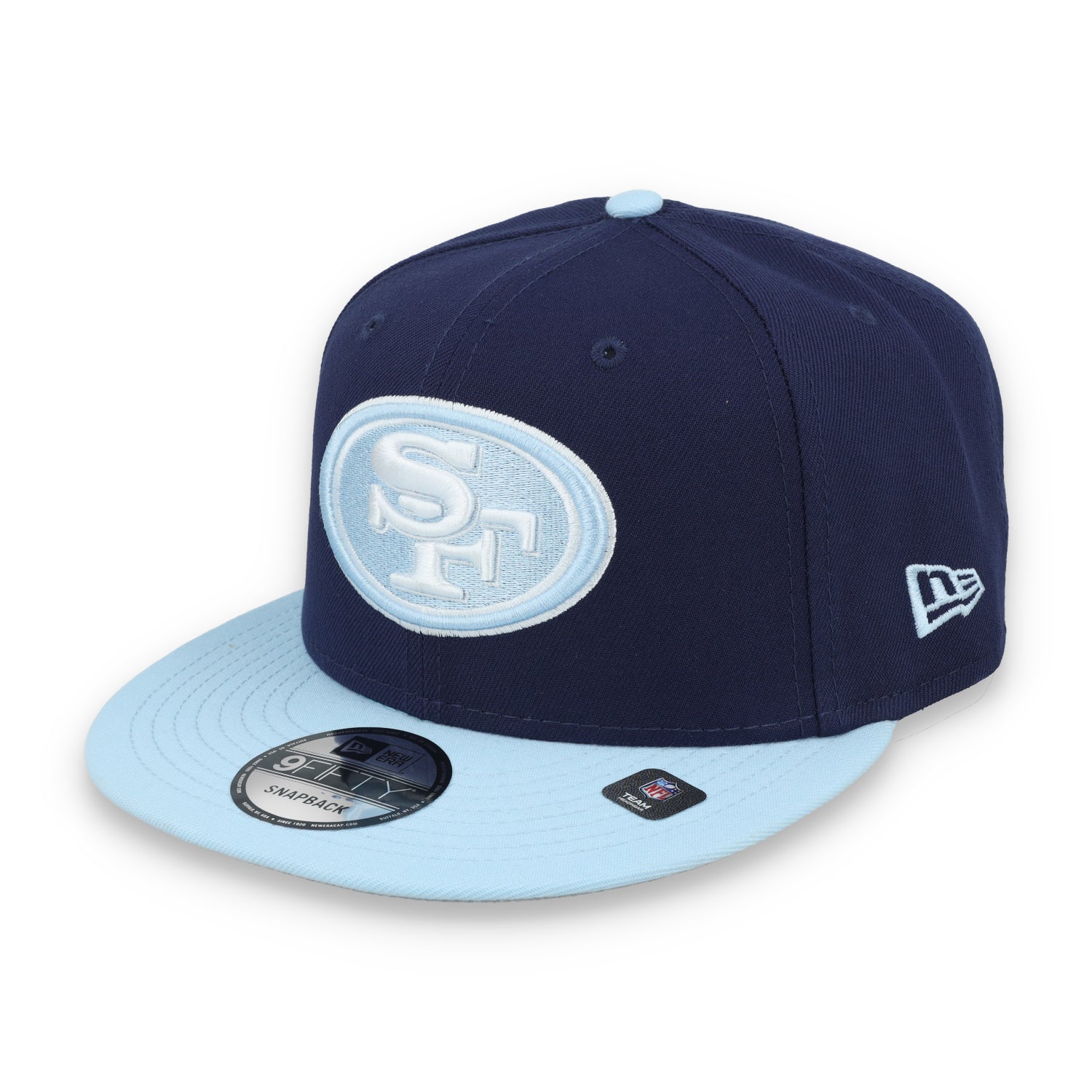 New Era San Francisco 49ers  2-Tone Color Pack 9FIFTY Snapback Hat-Navy/Light Blue