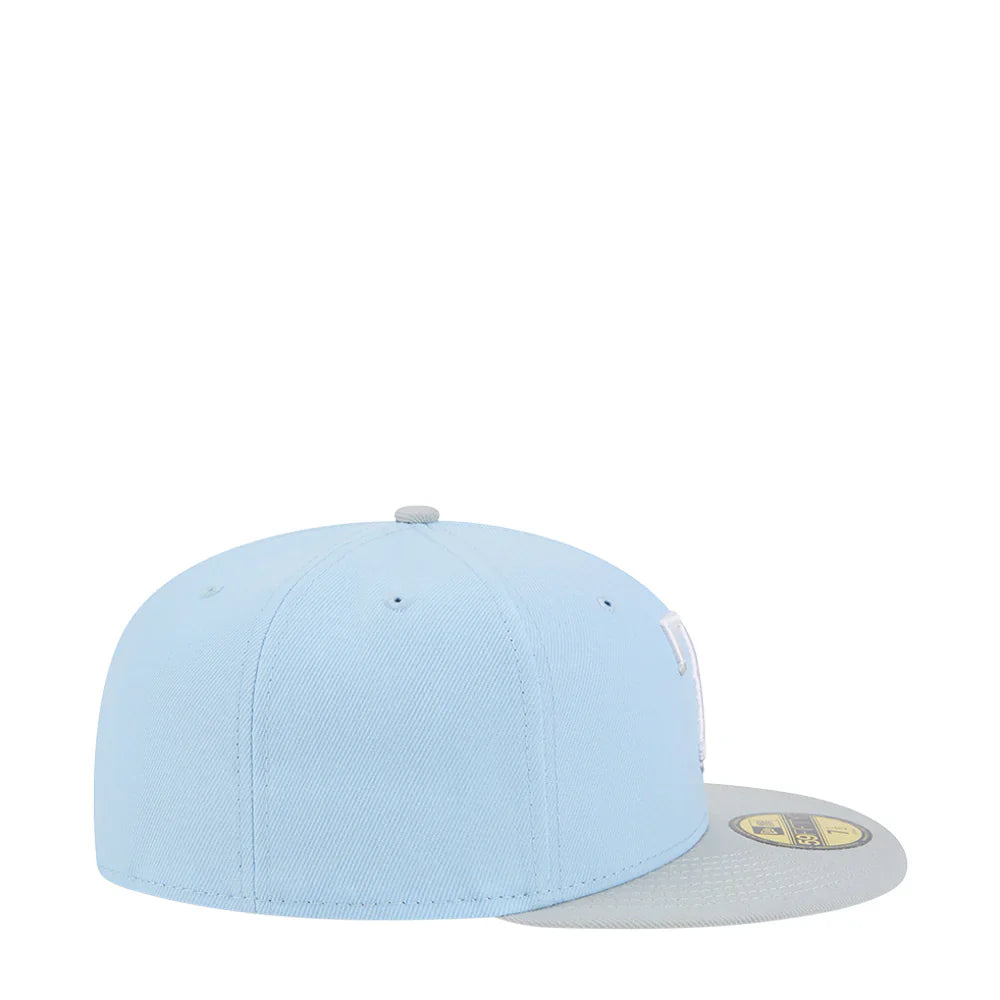 New Era Texas Rangers 2-Tone Color Pack 59FIFTY Fitted Hat-Light Blue/Gray